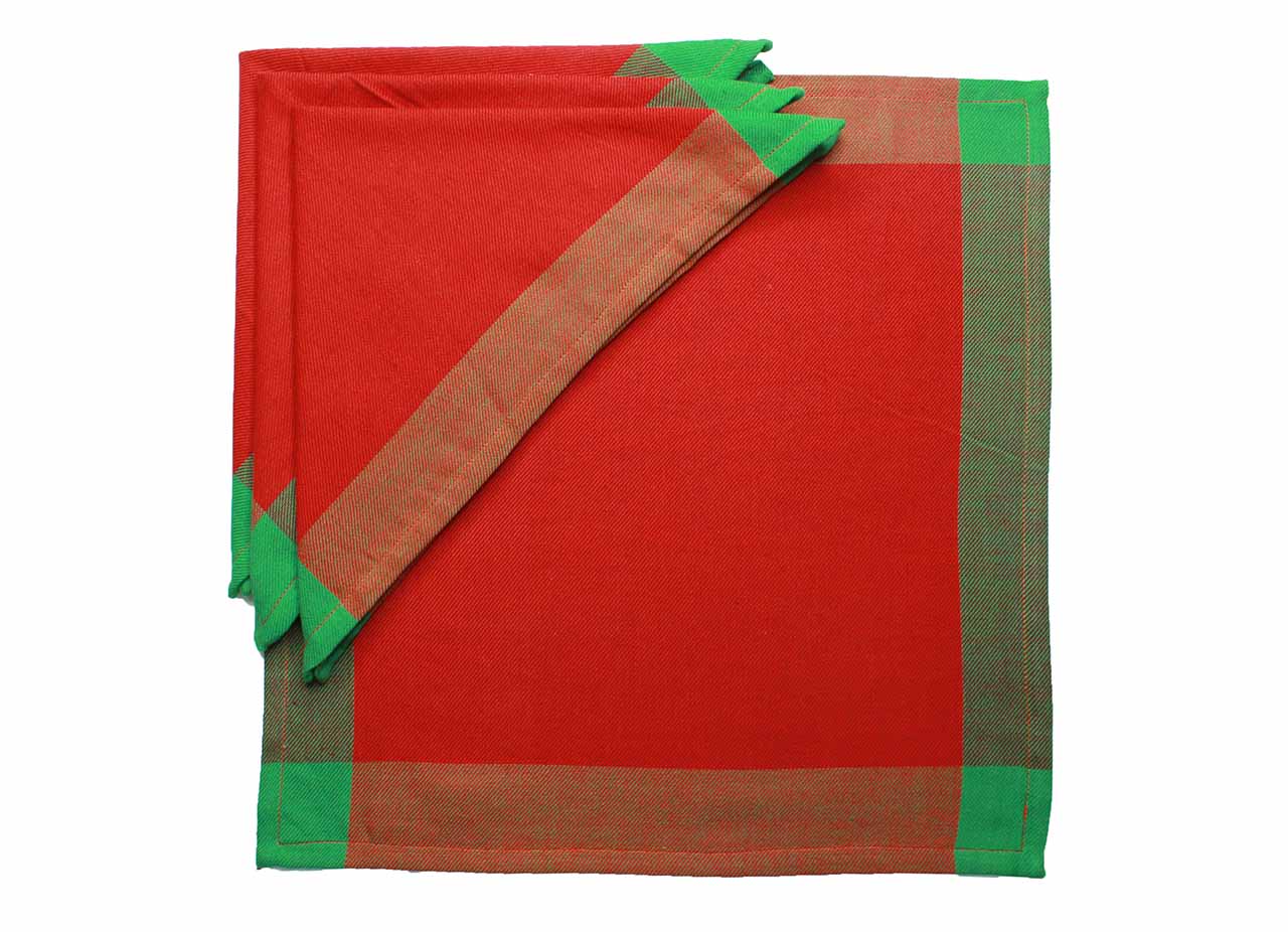 Red Arcade Napkin (16*16 Inches) Set of 4 Pc